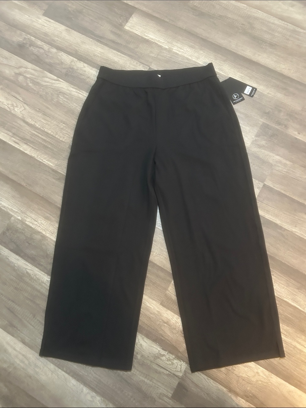 90 Degree By Reflex Women’s Pants Black Wide-Leg Pull-On Size XL NWT